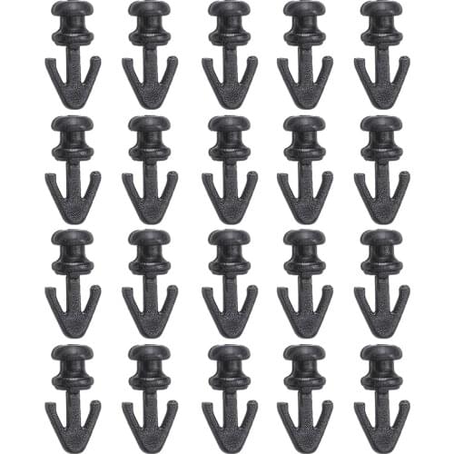 20Pcs/Set Plastic Door Seal Clips Car Sill Sealing Trim Fastener Clip Lower Car Accessories For Ford Mondeo