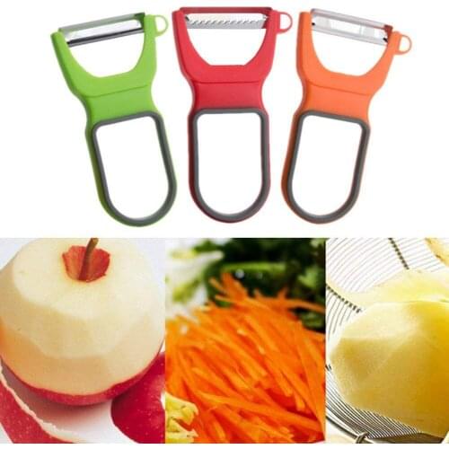 3 Packs Magic Vegetable Peeler Stainless Steel Blades with Non-Slip Handles Peeler For Potato Fruit Kitchen Tools Accessories
