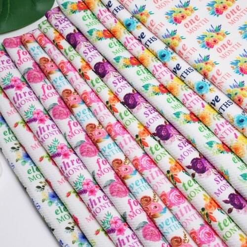 50*140cm Bullet Textured Liverpool Fabric Flower Printed DIY Tissue Kids Home Textile for Sewing Quilt Decoration Home L13528