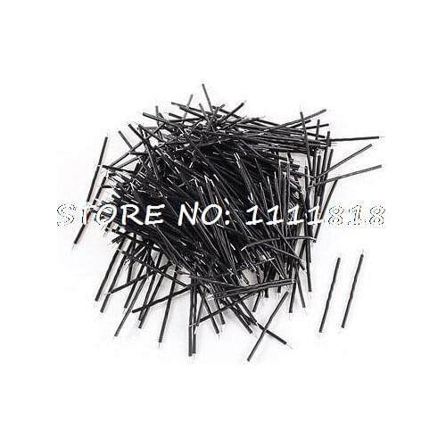500pcs Black PVC Coated 0.4x40mm Tin Plated Brushless Motor Wire Cable 26AWG
