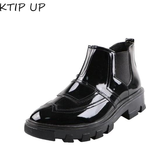 Fashion Chelsea Boots Men Ankle Boots High Top Zip Suit Shoes Black Dress Boots Spring Autumn Leather Shoes Men Leather Boots