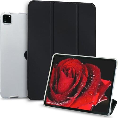 Cover For iPad Air 1 Case model A1474 A1475 A1476 Soft Silicone Back Slim PU Leather Funda Smart Stand Case Auto Sleep / Wake