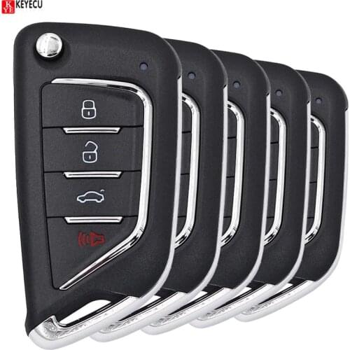 KEYECU 5 Pieces/ Lot, KEYDIY B Series B21-4 Universal KD Remote Control Key - 4 Buttons - for KD900 KD900+ URG200 KD-X2 Mini KD