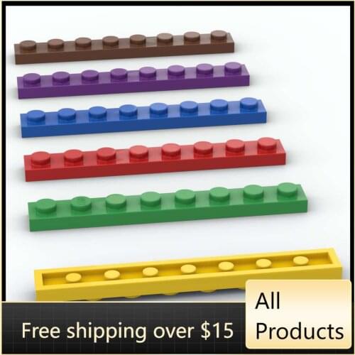 10PCS Assembles Particles 3460 1x8 Board Building Blocks Bricks Parts DIY Assembly Tech Educational Toy For Children Kids Gifts