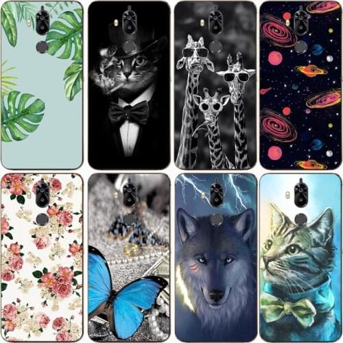 Fashion Soft silicone TPU Back Cover For TP-LINK NEFFOS X9 TP913A Phone Funda Case For Neffos X9 TP913A Cute Cartoon Case