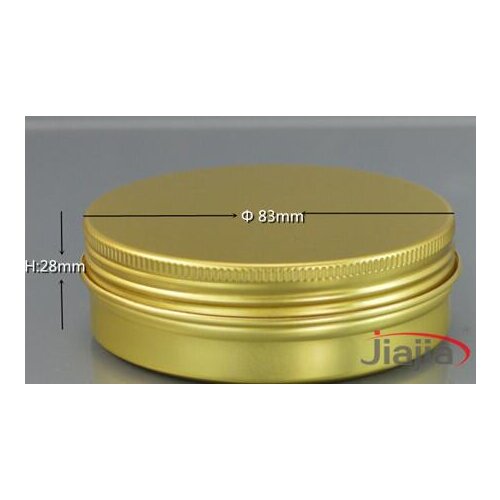 Lot of 56pcs Aluminum Jars 100ml Gold Tin 100g Cosmetic Containers Crafts Pots