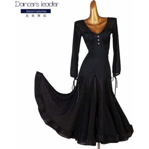 2020 new modern dance dress professional art examination service high-end pearl ballroom dance big skirt ballroom dance skirt