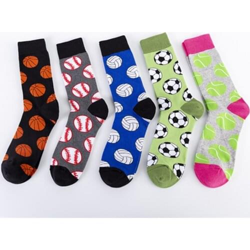 Autumn Winter Men Cotton Funny Socks Street Skate Boarding Sock Men Women Football Basketball Antiskid Breathable Casual Socks