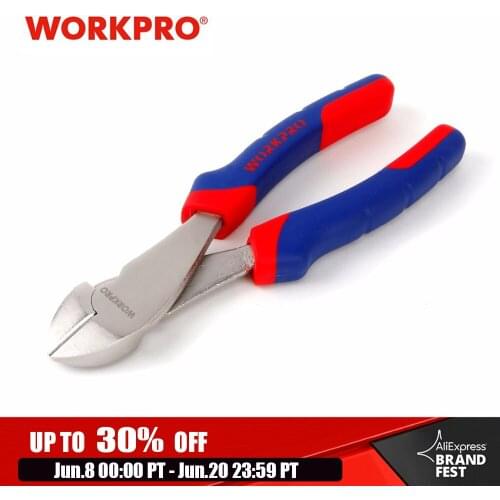 WORKPRO 7" Heavy Duty Diagonal Plier Electrical Electrician Pliers Cable Cutter Wire Strippers