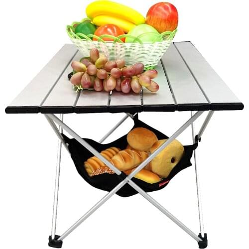 Aluminum Alloy Portable Foldable Outdoor Folding Camping Table High Strength Foldable Outdoor Dinner Desk For Family