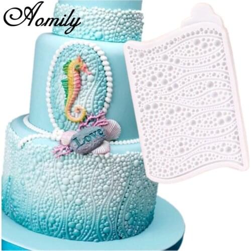 Aomily Ocean Bubble Shaped Silicone Chocolate Cookies Ocean Series Cake Mold Silicone Soap Candy Fondant Chocolate Kitchen Mould