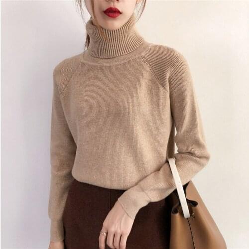 Autumn Winter Woman Korean Version Warm High Lapel Sweater for Women with Thickened Pullover Comfortable Simple Fashion 2020