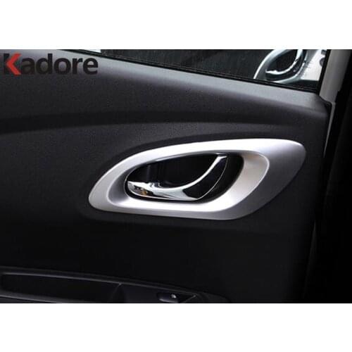 For Renault Kajar 2016 2017 2018 2019 ABS Matte Interior Door Handle Bowl Cover Trims Protection Sticker Accessories Car Styling