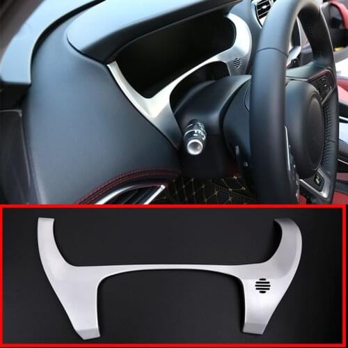 1 Pcs For Jaguar F-Pace f pace X761 2016 Car-styling For LHD ABS Chrome Dashboard Decorate Frame Cover Trim Accessories