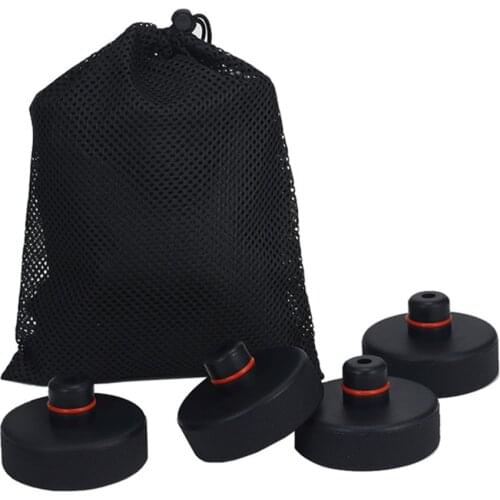 4Pcs Rubber Lifting Jack Pad Adapter Tool Chassis with Storage Case for Tesla Model 3 Model S Model X Car Accessories