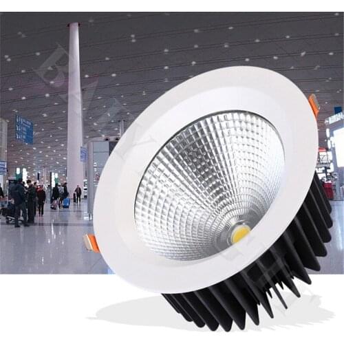 Free Shipping led down light embedded spotlight high power 40W/50W/60W engineering commercial hotel cob ceiling spotlight