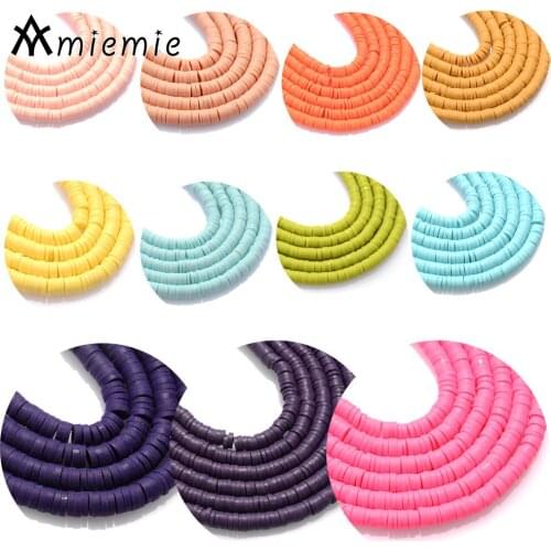 330Pcs/Strip Flat Round Polymer Clay Beads Chip Disk Handmade Slice Loose Beads For DIY Jewelry Making Bracelets Necklace Supply