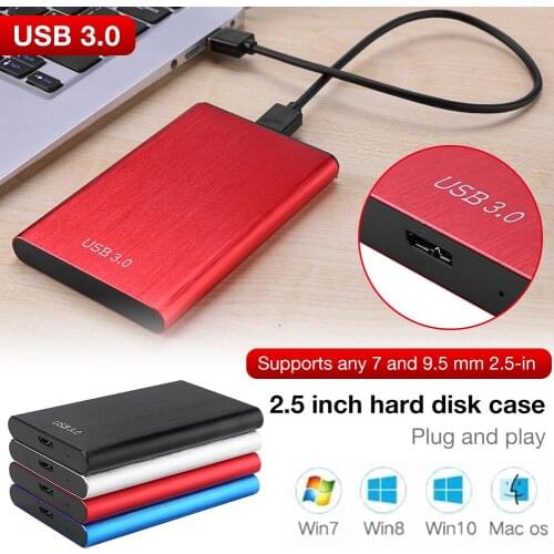 2.5 Inch HDD SSD Case SATA to USB 3.0 Adapter HDD Hard Disk Drive External HDD Enclosure Case 2TB HDD Disk for Windows Mac OS