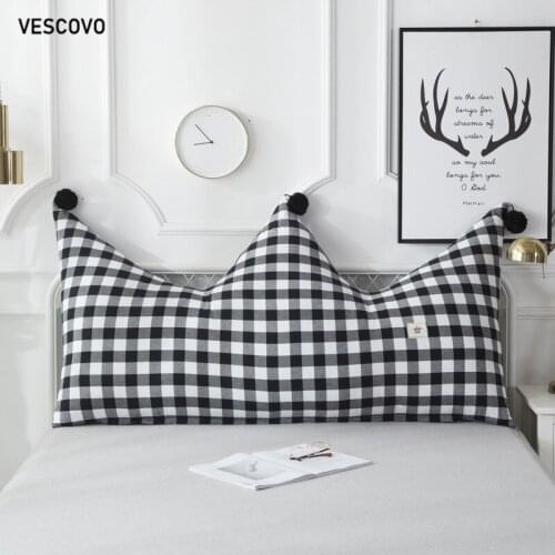VESCOVO children room twin queen long pillow soft cushion big backrest pillow 180cm