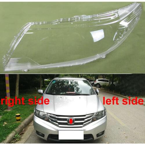 For Honda City 2009 2010 2011 2012 2013 2014 Headlamp Cover Headlights Cover Transparent Lampshades Lamp Shell Transparent Lens