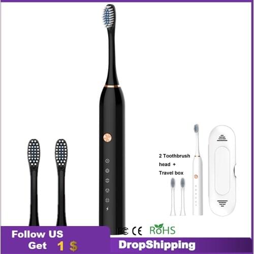 5 Mode Smart Sonic Electric Toothbrush for Adult Automatic Teeth Whitening Cordless USB Rechargeable Ultrasonic Tooth Brushes