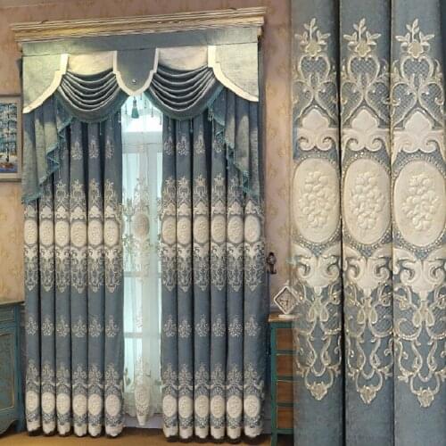 European Luxury Curtains for Window Curtains Styles for Living Room Elegant Drapes European Curtains Embroidered curtains