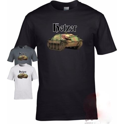 Hetzer Tank Destroyer Men T-Shirt WW2 German Military Armour World of War WWII