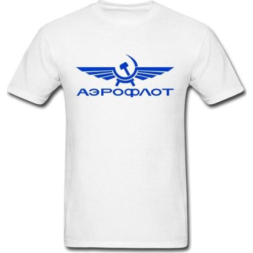 Aeroflot T Shirts Russian Airlines Printed tee USA size
