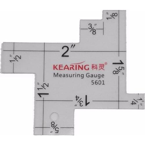 Patchwork Ruler Measure Cloth Thickness Manual Cloth Design Ruler In Inch #5601