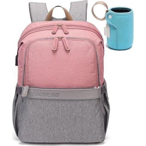 New diaper bag with usb port warmer maternity baby bags for mom mommy backpack stroller organizer changing waterproof nappy bag