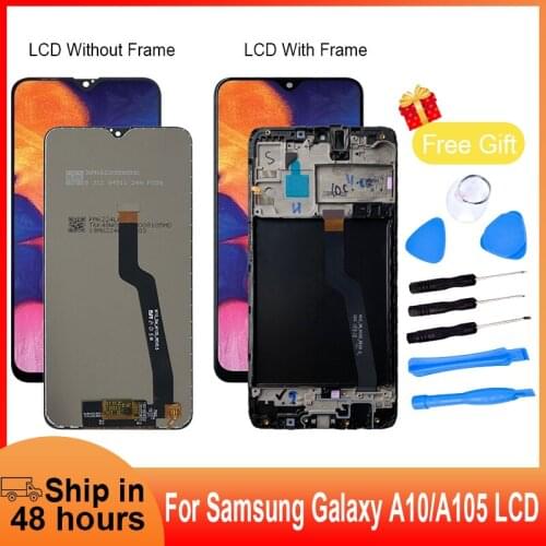 Wholesale LCD Samsung Galaxy A10 A105 M10 LCD with touch screen for Samsung A10 A105 double card LCD screen