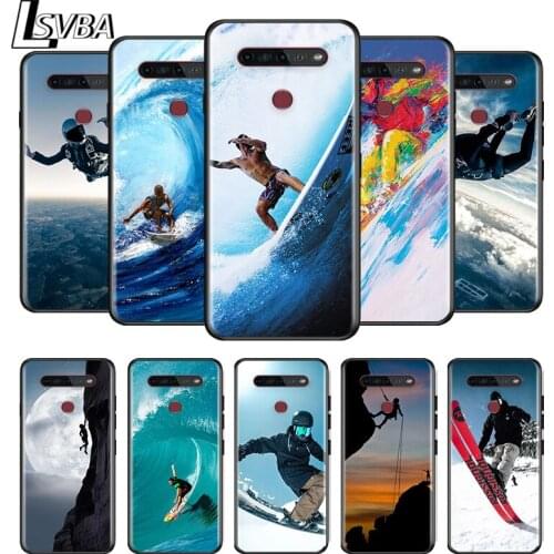 Adventure challenge ski climbing For LG G8 V30 V35 V40 V50 V60 Q60 K40S K50S K41S K51S K61 K71 K22 K31 K42 K92 ThinQ Phone Case