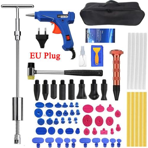 Professional Car Body Paintless Dent Repair Tools Dent Repair Kit Car Dent Puller with Glue Puller Tabs Removal Kits