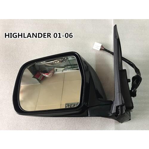 RQXR Car Side Rear View Mirror Cover for Toyota Highlander 2001-2006