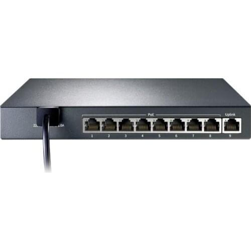 9 ports 8 PoE 83Watt Network Switch IEEE802.3af/at PoE suit for all kind of poe camera or AP, Network Switches, Plug&Play