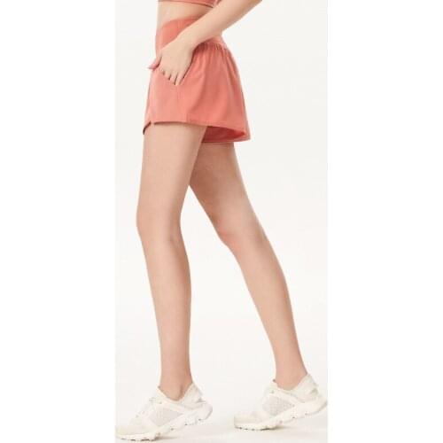 Gym Shorts Women 2 In 1 Marathon Quick Dry Shorts Gym Loose Sport Shorts Breathable High Waist Yoga Shorts Fitness Running Short