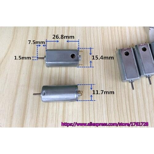 Brand new 12*15*27mm 050 micro DC motor FK-050 3.7V 23000RPM high speed strong magnet carbon brush motor with vent holes