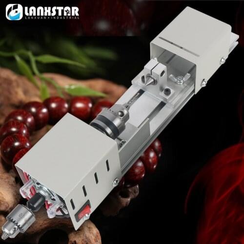 Wood Lathe Machine Speed Adjustable Miniature Buddha Pearl Lathe Grinding Polishing Beads Mini Lathe Beads Machine Wood Working