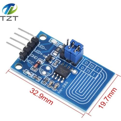 TZT Smart Electronics Capacitive touch dimmer Constant pressure stepless dimming PWM control panel type LED dimmer switch module