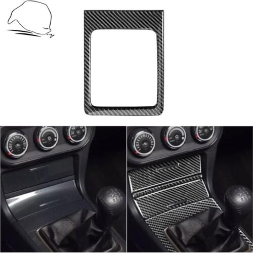 For Mitsubishi Lancer GT GTS 2010-2015 Carbon Manual Transmission Surround Sticker Gear Shift Panel Modified Cover Accessories