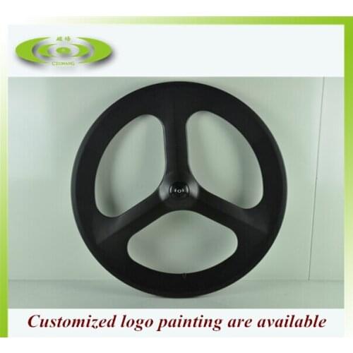 Carbon Road Wheel Tri Spoke Wheels 700C Full carbon 3 spoke wheels chinese Wheels Clincher OEM Decal for cycling