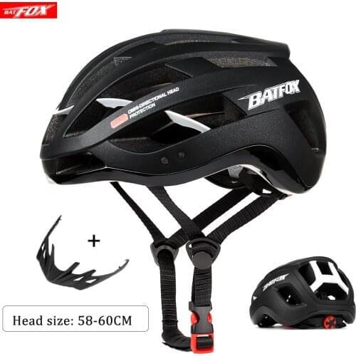 BATFOX Cycling Helmet TRAIL XC Bicycle Helmet In-mold MTB Bike Helmet Road Mountain Bicycle Helmets Safety Cap Men Women casco