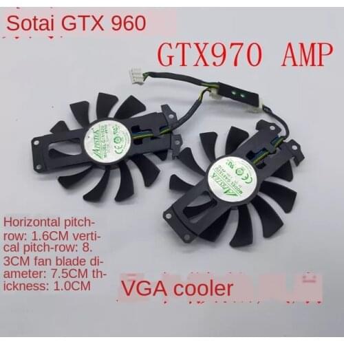 For zotac Gtx960 4g Graphics card Fan Pci-eDC 12V GA81S2U GTX970 Amp Graphics Card cooling Fan