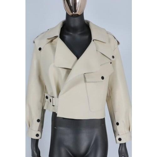 2021 Genuine Leather Jacket Women Real Sheepshin Leather Coat Spring Autumn New Fashion Real Leather Jacket Loose