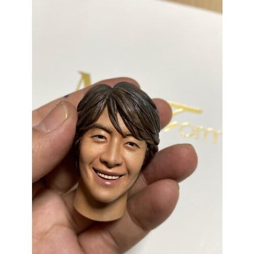 1/6 Korean Male Bae Yongjoon head sculpture model for 12 inch action figure accessories