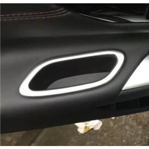 2pcs ABS Chrome Interior Rear Door Handle Armrest Box Cover Trim For Nissan Teana Altima Facelift 2016