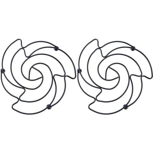 HOT 2PCS Iron Placemat Pan Pot Mat Holder Stand Hot Round Placemats Cookware Mats Drink Coasters Kitchen Gadgets