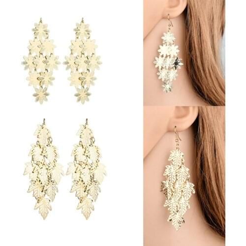 2020New 60Pcs Multi-Layered Snowflake Maple-Leaf Button for DIY Jewelry Earring or Necklace Pendants Accessories DL28-DL29