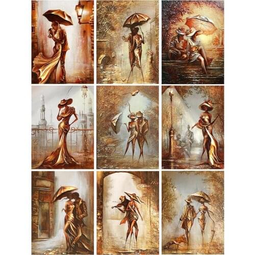 DIY 5D Diamond Painting "Romantic Elegant Couple Ladies" Cross Stitch Kit Full Drill Square Embroidery Mosaic Art Picture Gift