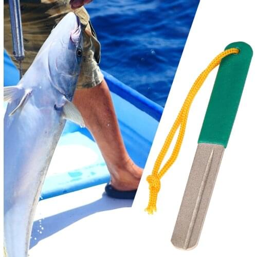 Diamond Fish Hook Hone Fishhook Sharpener Fishing Accessories Tool 10cm